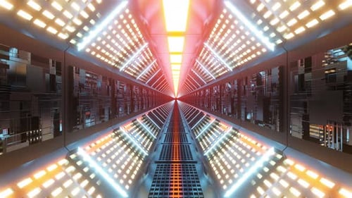 3D Animation, a alien installation in a science fiction environment