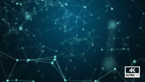 Technology Plexus Background Blue Looped V5