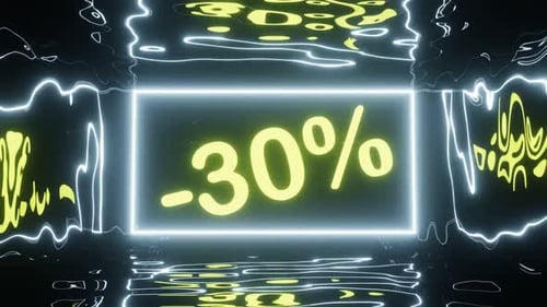 30% Rabatt: Blinkende verschiedene Farben im Rahmen 02