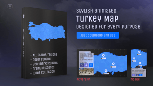 Mapa de Turquía - Kit de mapas de la República de Turquía