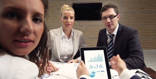 Business Meeting Collaboration Using Digital Tablet