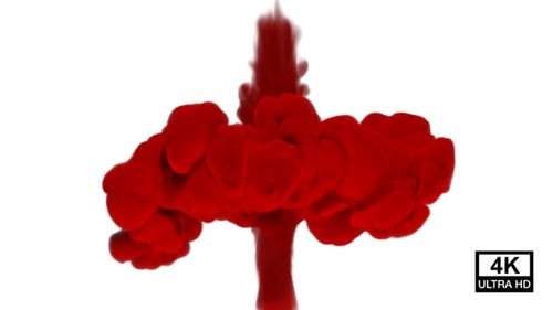 Kollisionen mit roter Tinte 4K