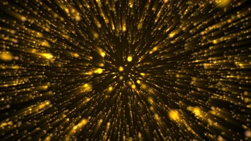 Golden Speed Motion Light Streaks Trails Background Sameless Loop 4K Video