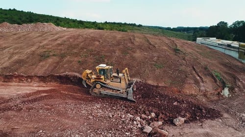 Bulldozer arbeiten