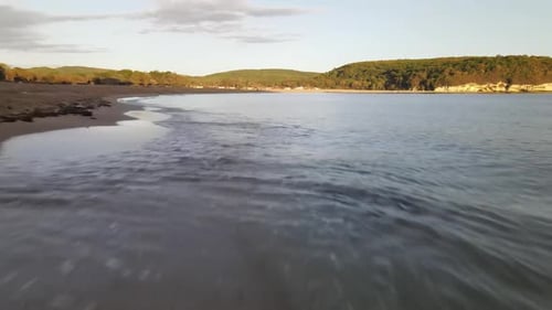 Ocean Coast Drone Shot