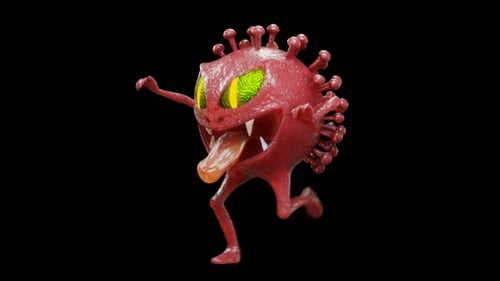 Monster Run looping with alpha channel