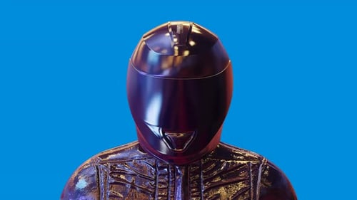 Cyberpunk Helmet VJ Loop