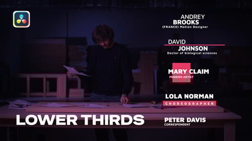 Minimalist Lower Thirds Pack for Videos