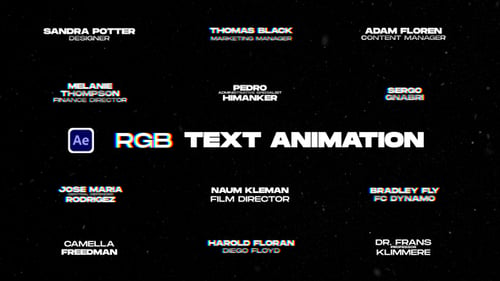 RGB Text Animation
