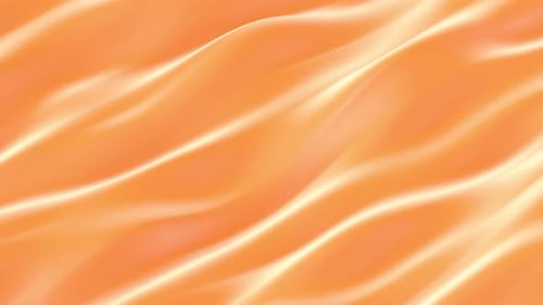 Seamless Flowing Abstract Orange Wavy Motion Background Loop