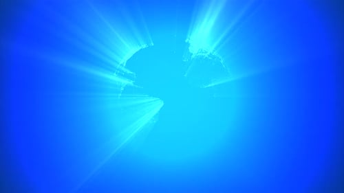 Futuristic Digital Globe Animation with Light Rays
