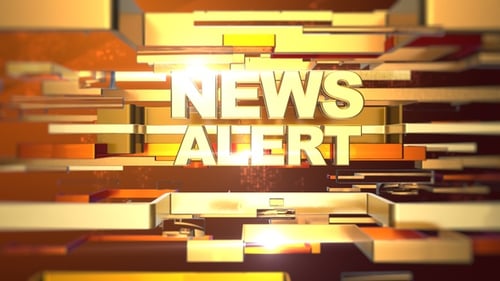 Modern Geometric News Alert Broadcast Title Reveal
