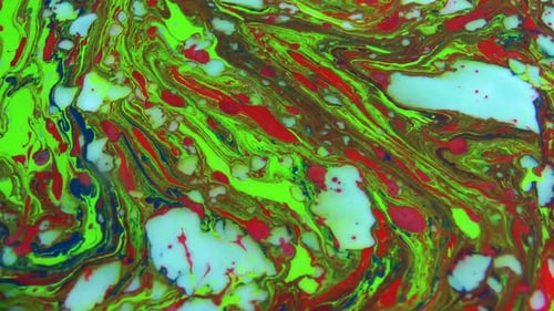 Swirling Colors of Liquid Paint