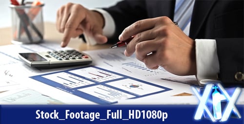 Adult Analyzing Financial Charts at Workplace