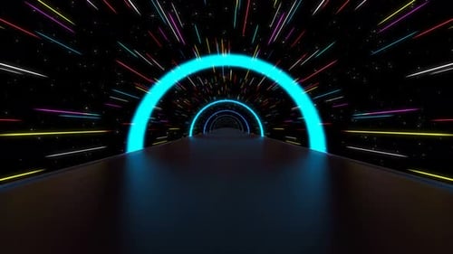 Circle Tunnel Background 4K