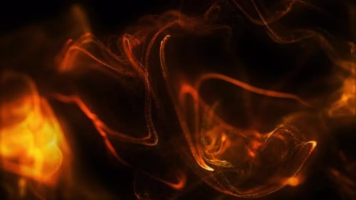 Hintergrundschleife für warme Partikel 4K
