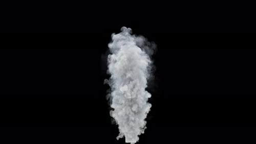 Realistic White Smoke Plume Rising Effect