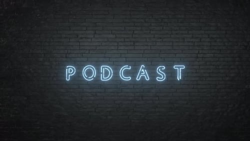 Podcast Neon Sign