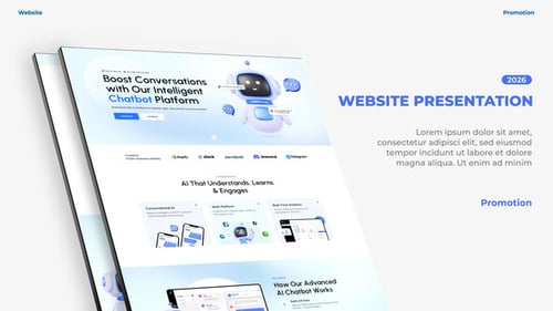 Clean Website Presentation: Dynamic Screen Reveals