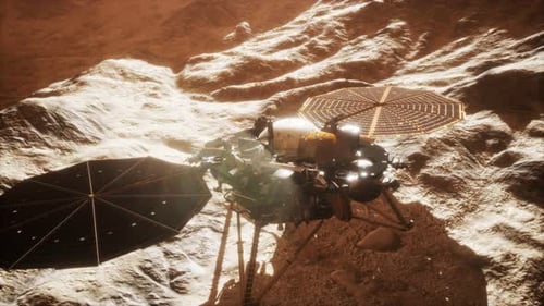Einblick Mars erkundet die Oberfläche des Roten Planeten