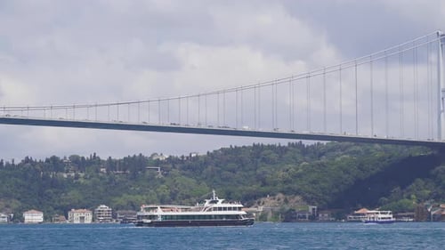 Bosphorus and city view.