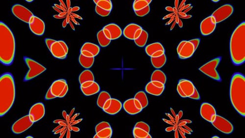 Red Abstract Forms VJ Loop