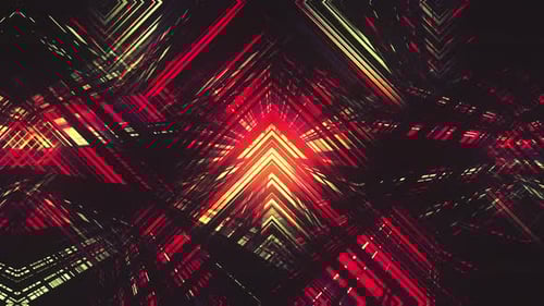 Abstract Geometric Glowing Lines Dynamic Background