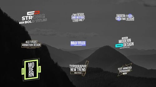 Clean Modern Titles with Kinetic Typography Motion