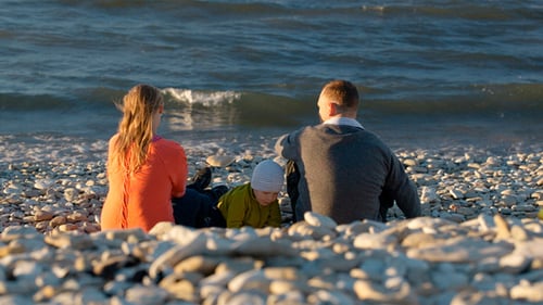 Family Of Three on Pebble Beach 2