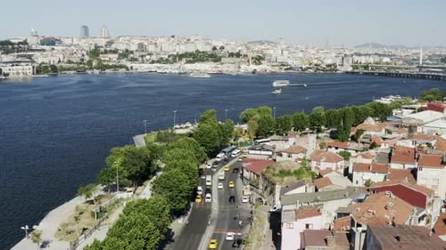 City Buildings And Traffic Aerial View 2