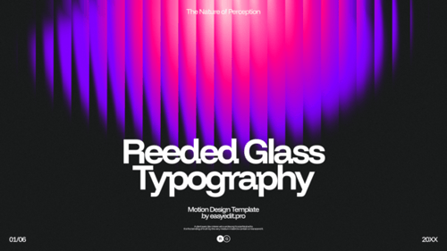 Reeded Glass Typography | DR