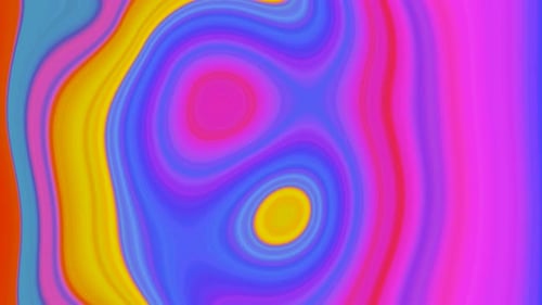 Abstract Fluid Colorful Waves Seamless Loop Background