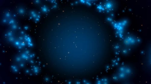 Blauer, universeller funkelnder Ring