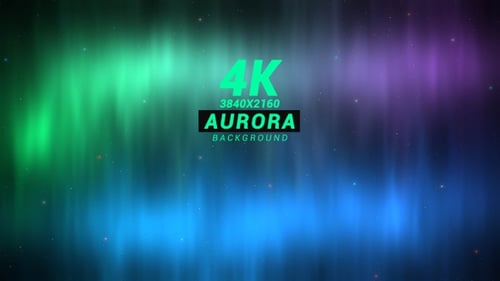 Colorful Fluid Aurora Borealis Background Animation