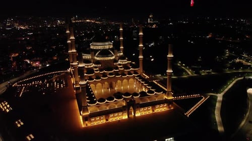 Mosque in Istanbul at night