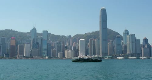Hongkongs Stadtbild bei Tag