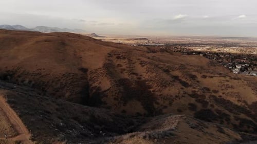 A flight over local Denver foothills