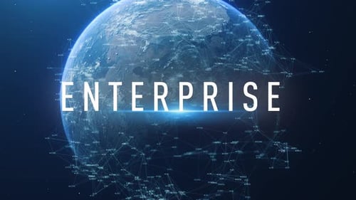 Futuristic Global Network Enterprise Title Reveal