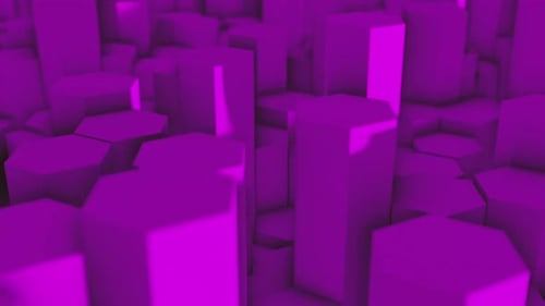 Geometric Abstract Hexagon Columns Background