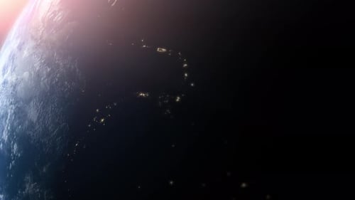 Cinematic Planet Earth Rotation Animation 06