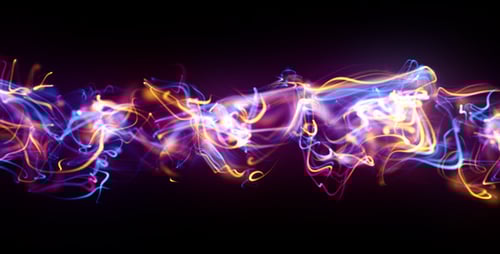 Dynamic Abstract Light Trails Particle Background Loop