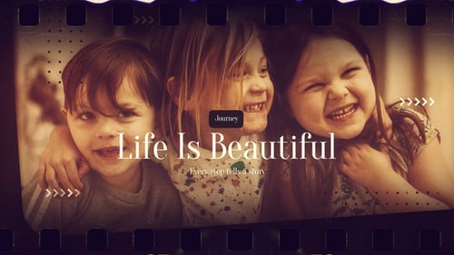 Retro Cinematic Photo Slideshow for Cherished Moments