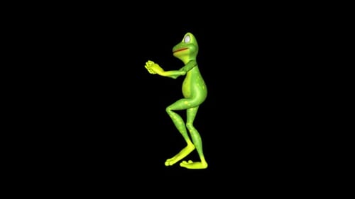 Froschtanzender Looped-Alpha-Kanal
