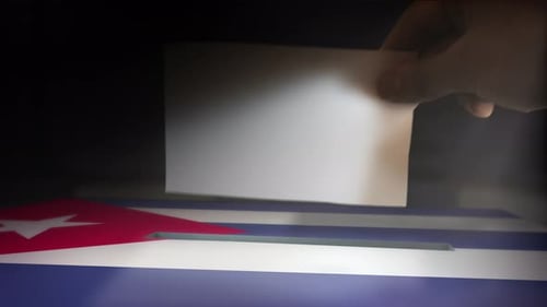 Cuba hand election box