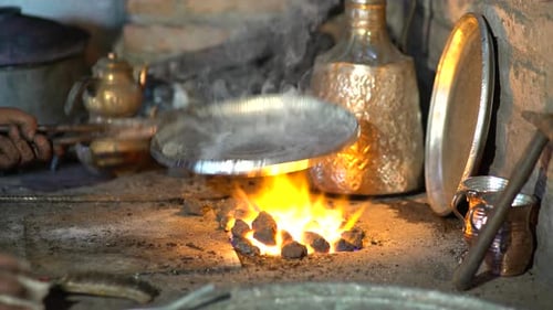Arte tradicional de revestimiento de cobre