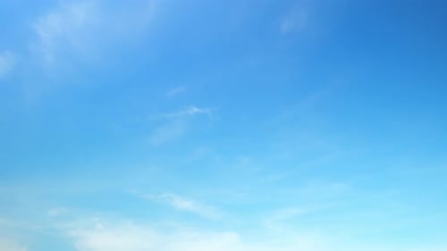 Time Lapse of Clouds in a Blue Sky