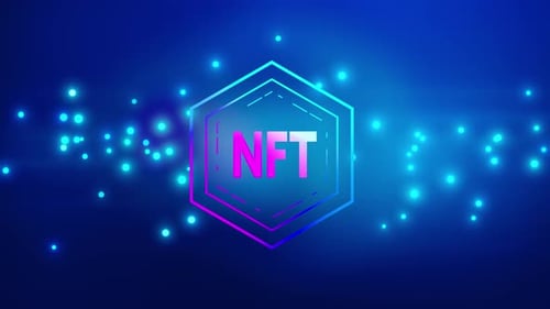 Neon Digital NFT Hexagon Logo Title Reveal