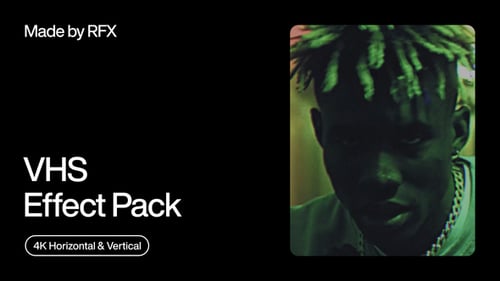 Vintage VHS Video Effect with Retro Glitch Overlays and Datestamp