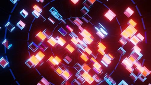 VJ Loops Neonkristall Disco