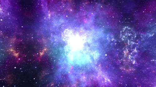 Swirling Cosmic Nebula Galaxy Background